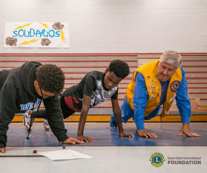 We let leaders rise to lead and if you want to learn to lead we can do that to if you're a Lions Club member.